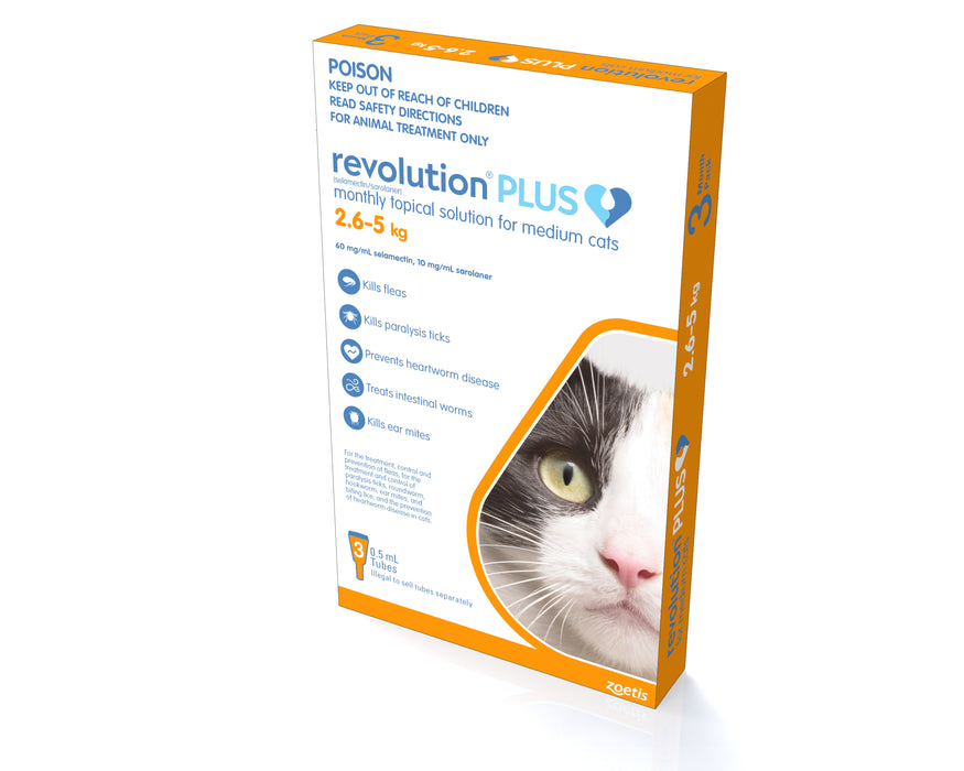 Revolution Plus Cat 2.5-5kg Orange