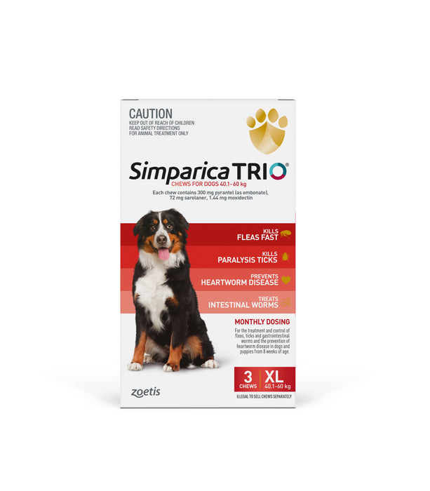 Simparica Trio X Large Dog 40.1-60kg